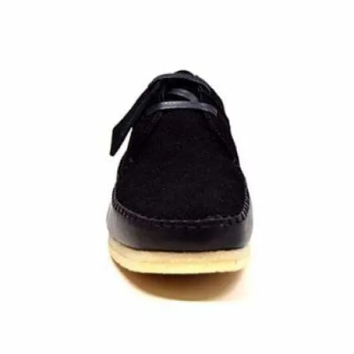 British Walkers Somerset Weaver Low Top Style Men's Black Suede Crepe Sole