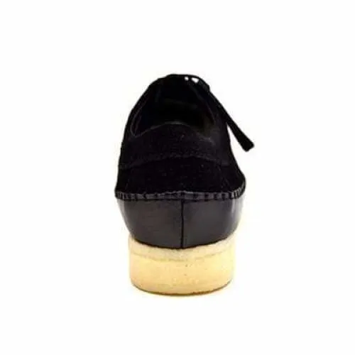 British Walkers Somerset Weaver Low Top Style Men's Black Suede Crepe Sole