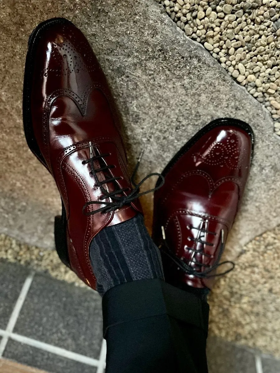 Brogue Carved Men's Leather Business Shoes
