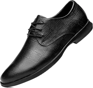 Brown Shoes Men Casual Men's Elevated Business Attire Casual Shoes Pointed Solid Leather Shoes Dress Shoes for Men Comfort Leather