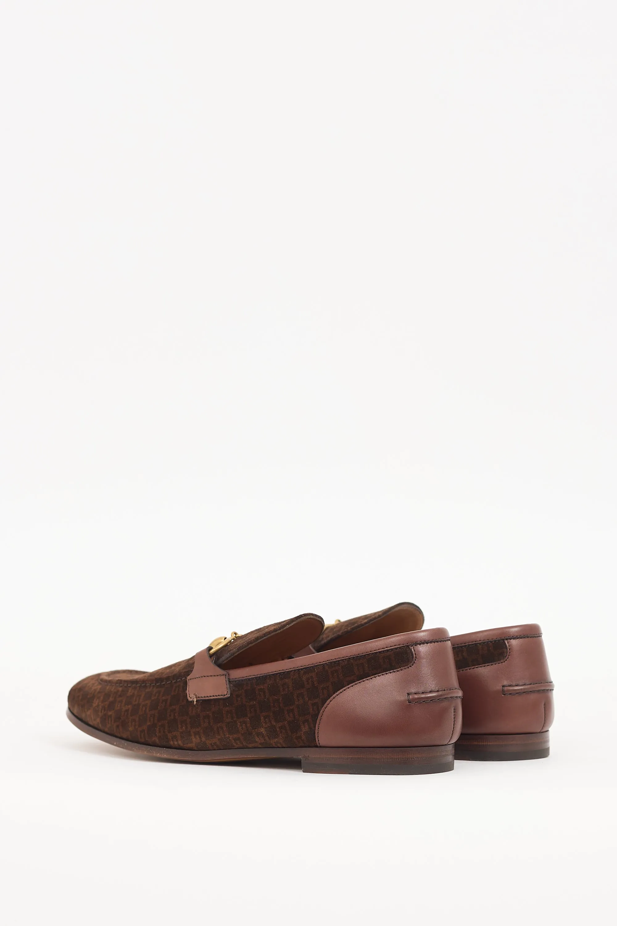 Brown Suede Mini G Cube Loafer