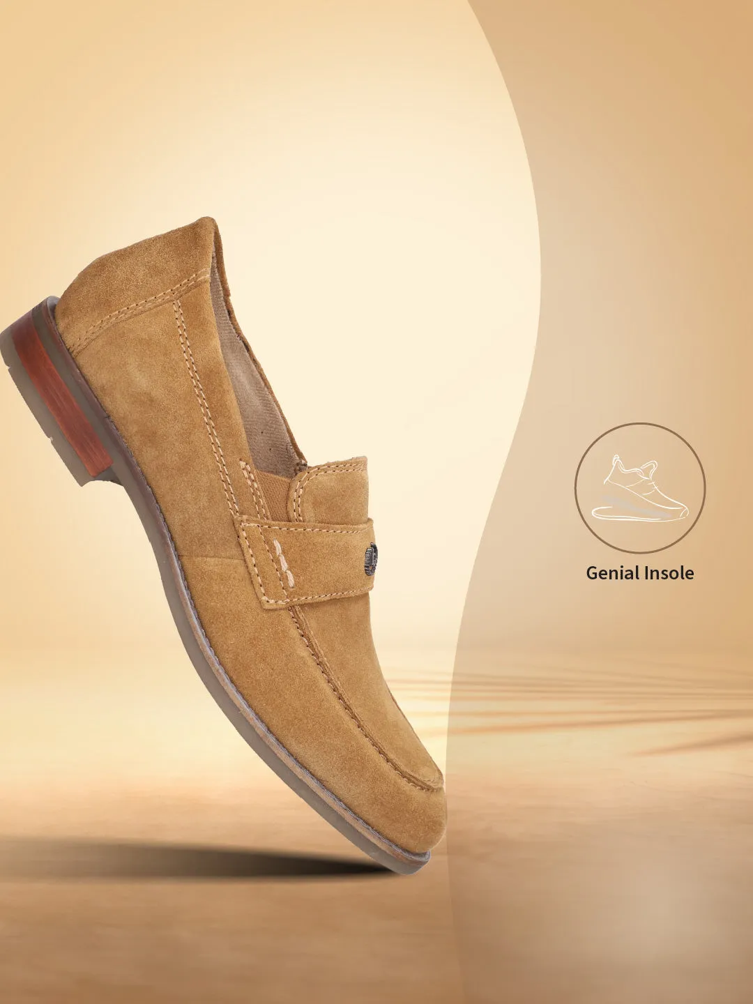 bugatti Sand Suede Loafers