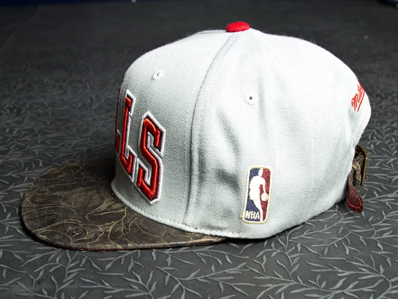Bulls Snakeskin Rose Strapback