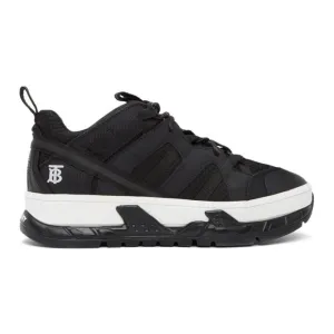 Burberry Black Leather Union Sneakers