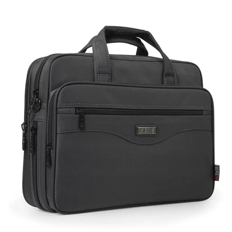 Business Briefcase Laptop Bag Oxford Cloth Multi-Function Waterproof Handbags Casual Portfolios Man Travel Shoulder Bags For Men