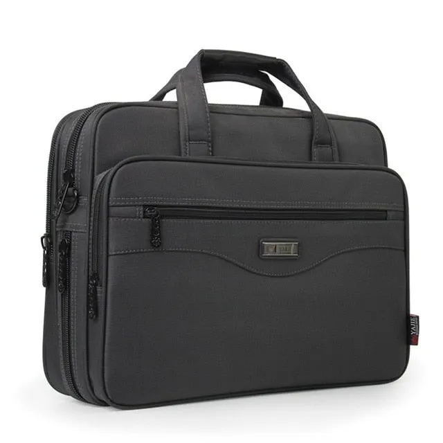 Business Briefcase Laptop Bag Oxford Cloth Multi-Function Waterproof Handbags Casual Portfolios Man Travel Shoulder Bags For Men