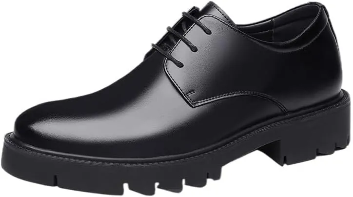 Bussiness Formal Oxfords Lace Up Soft Plain-Toe Casual Summer Breathable Soft Sole Derby Shoes