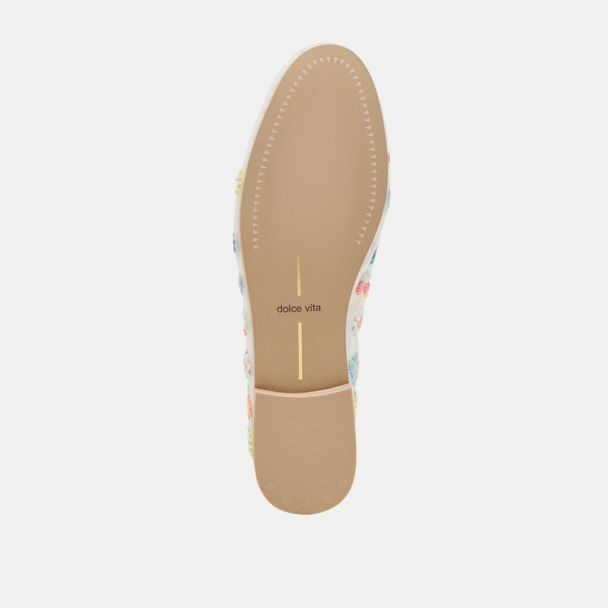 CADEL FLORAL BALLET FLATS IVORY FLORAL MESH