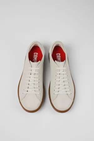Camper Men's K100974 Pelotas Soller Nubuck Leather Sneakers White