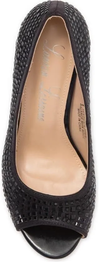Candie 12 Rhinestone Peep Toe Platform Wedding Prom Dress Pumps