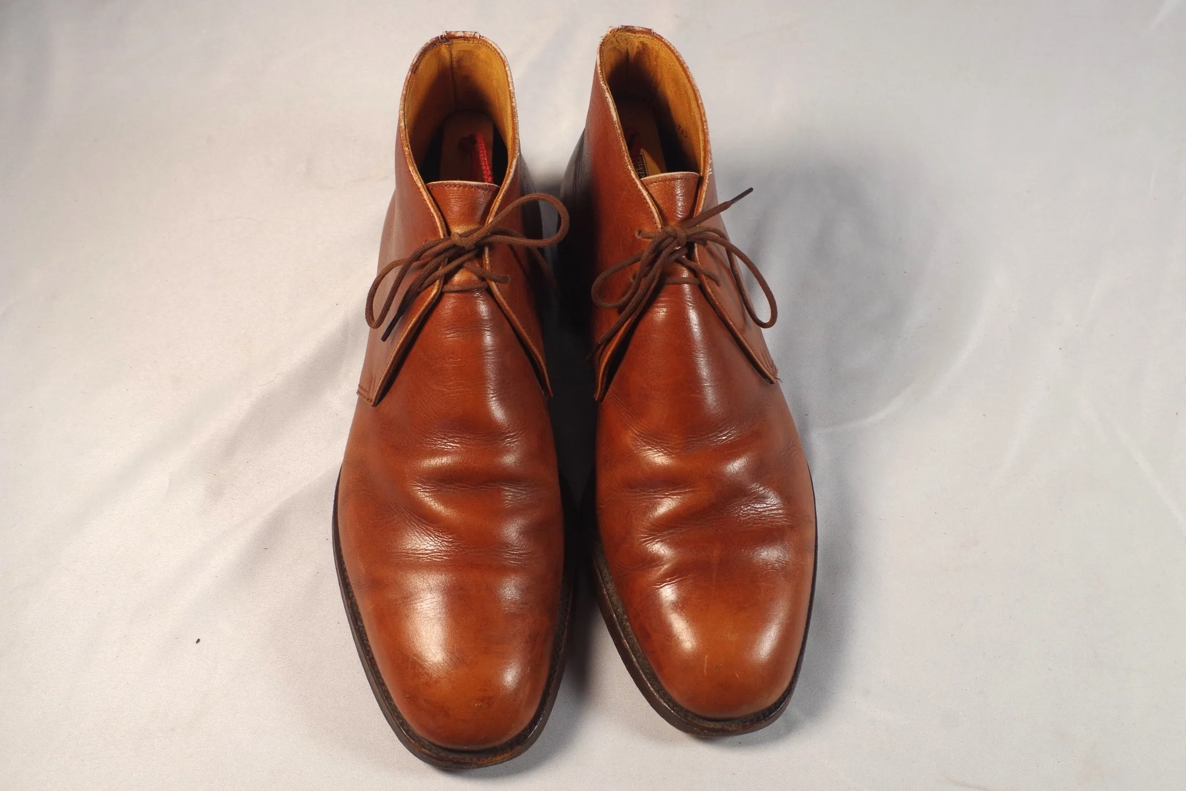 Carroll & Co English Leather Plain Toe Chukka Boots - Size 7D