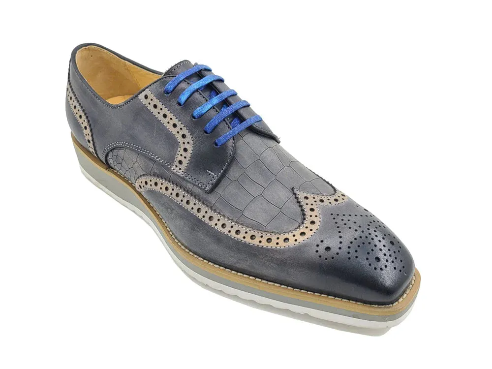 Carrucci | Embossed Croco Oxford | KS515-35