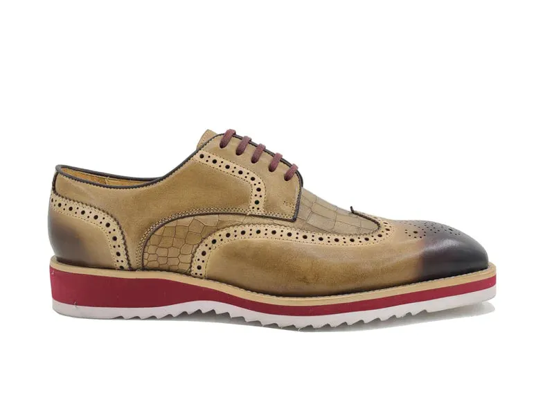 Carrucci | Embossed Croco Oxford | KS515-35