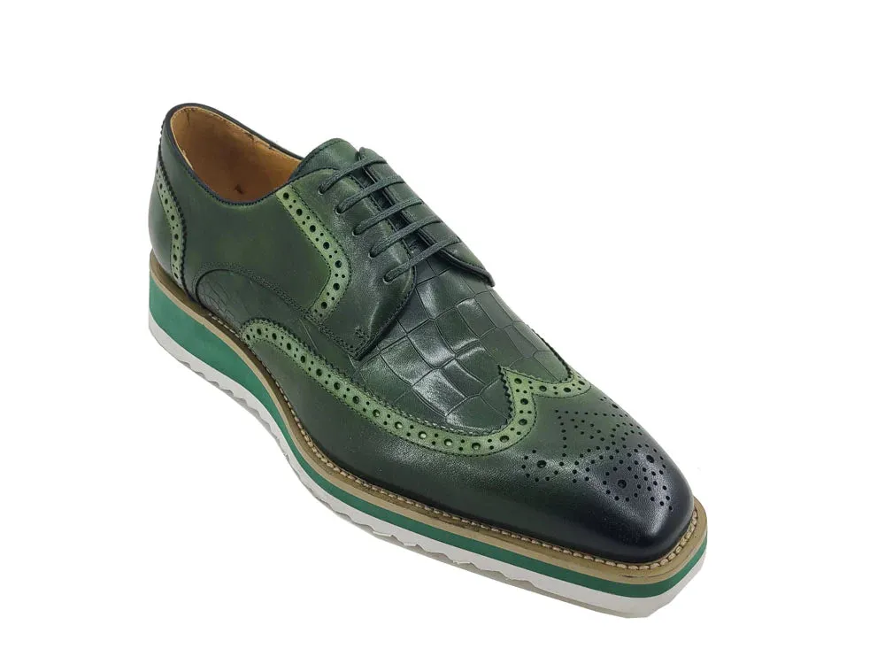 Carrucci | Embossed Croco Oxford | KS515-35