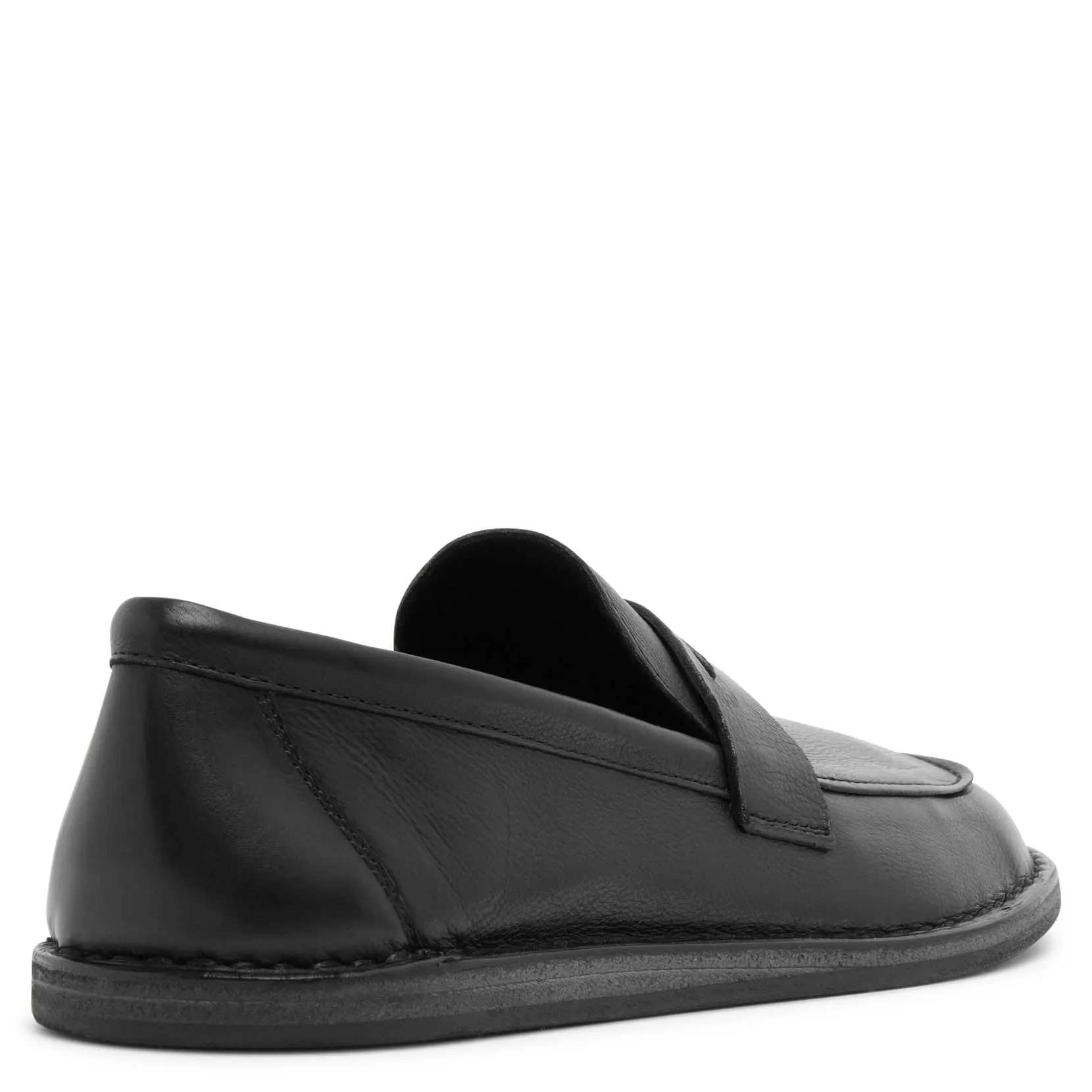 Cary black leather loafers