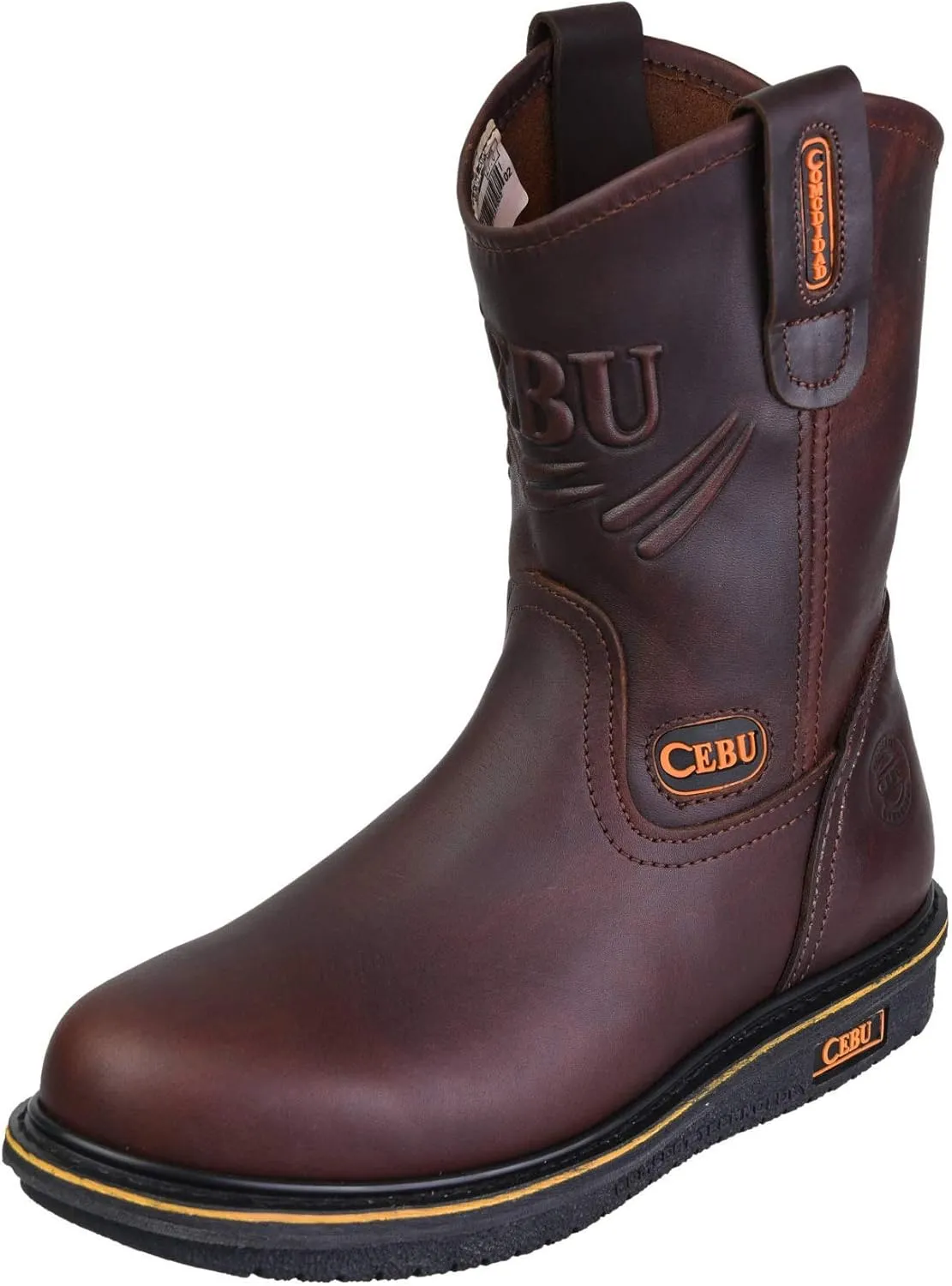 CEBU | Comfort Boots For Men | Handcrafted | High-Traction Soles | Resistant | For Professional Jobs | 8.5 US | Brown