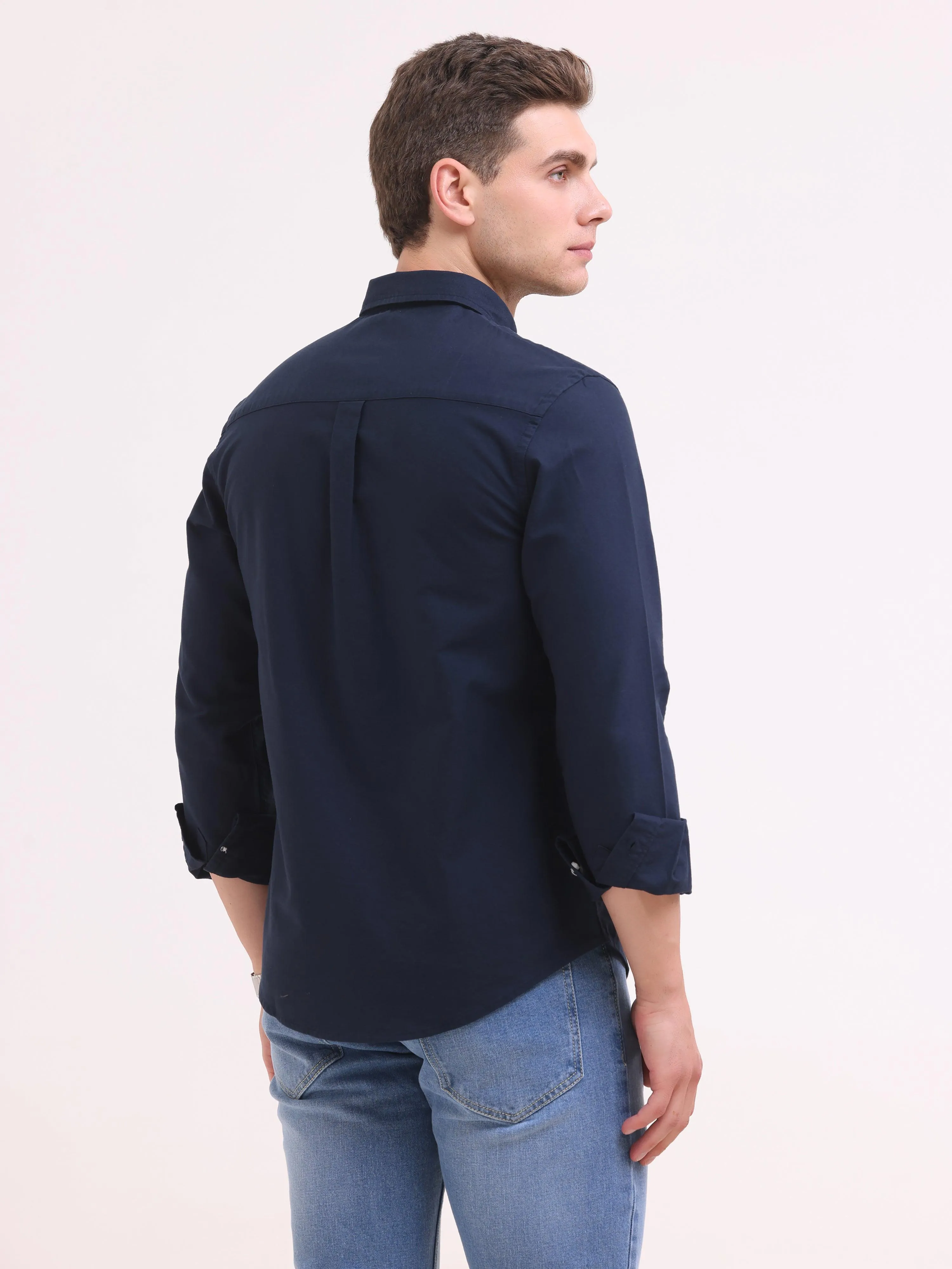 Celest Oxford Shirt - Navy Blue
