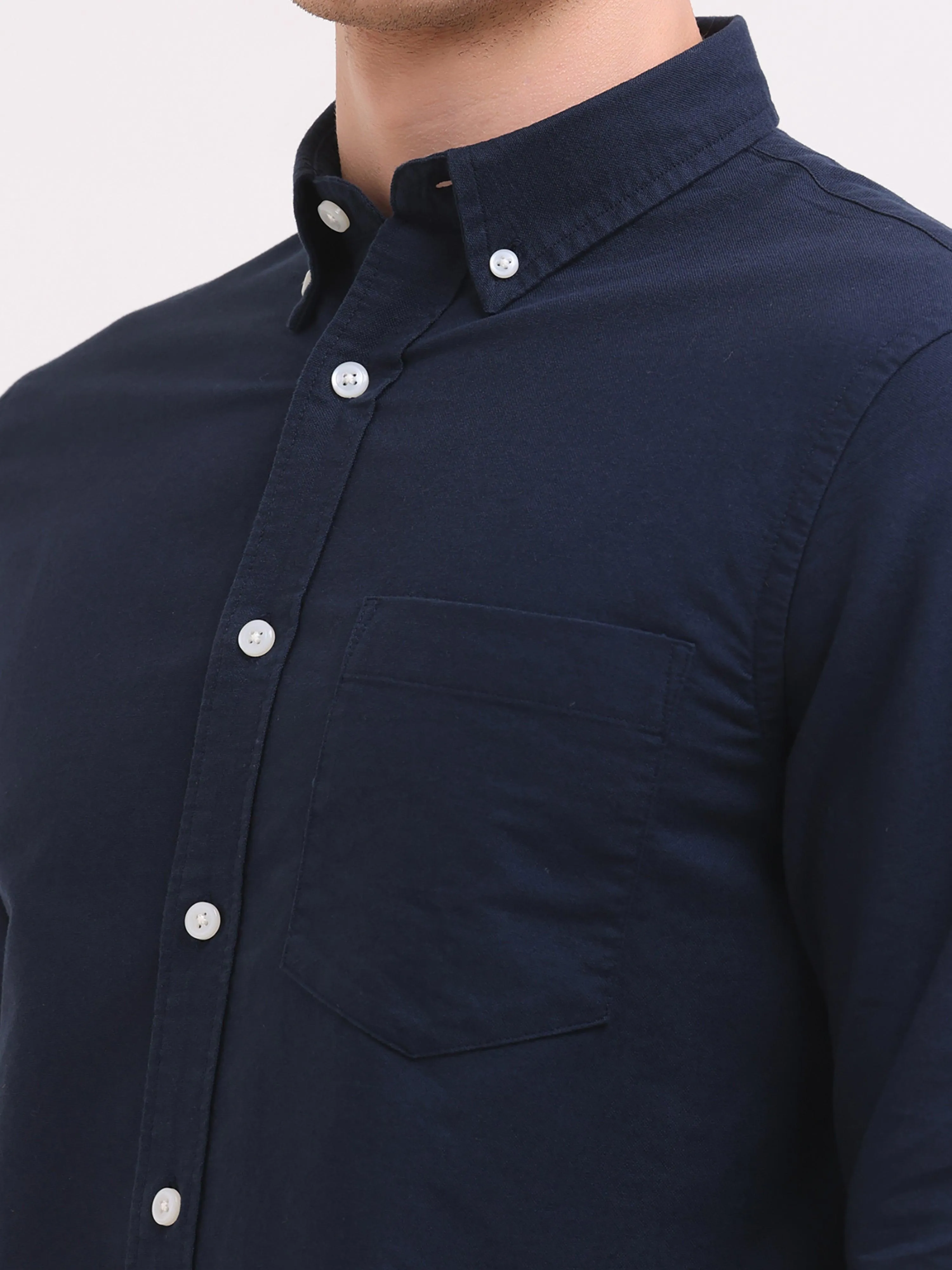 Celest Oxford Shirt - Navy Blue
