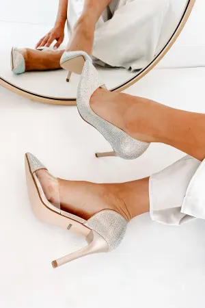 Champagne & Caviar Rhinestone Pumps (Nude)
