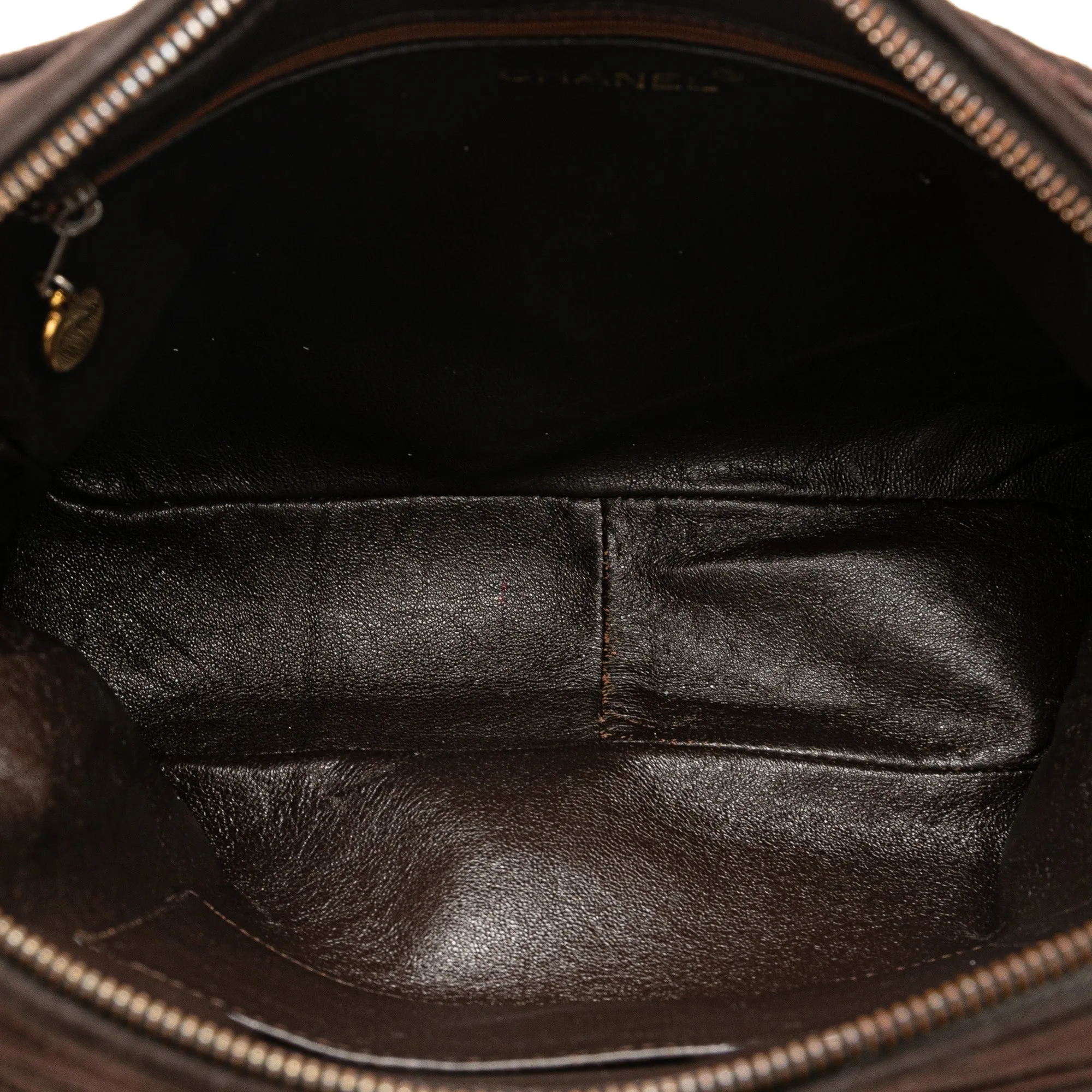 Chanel CC Quilted Suede Tassel Camera Bag