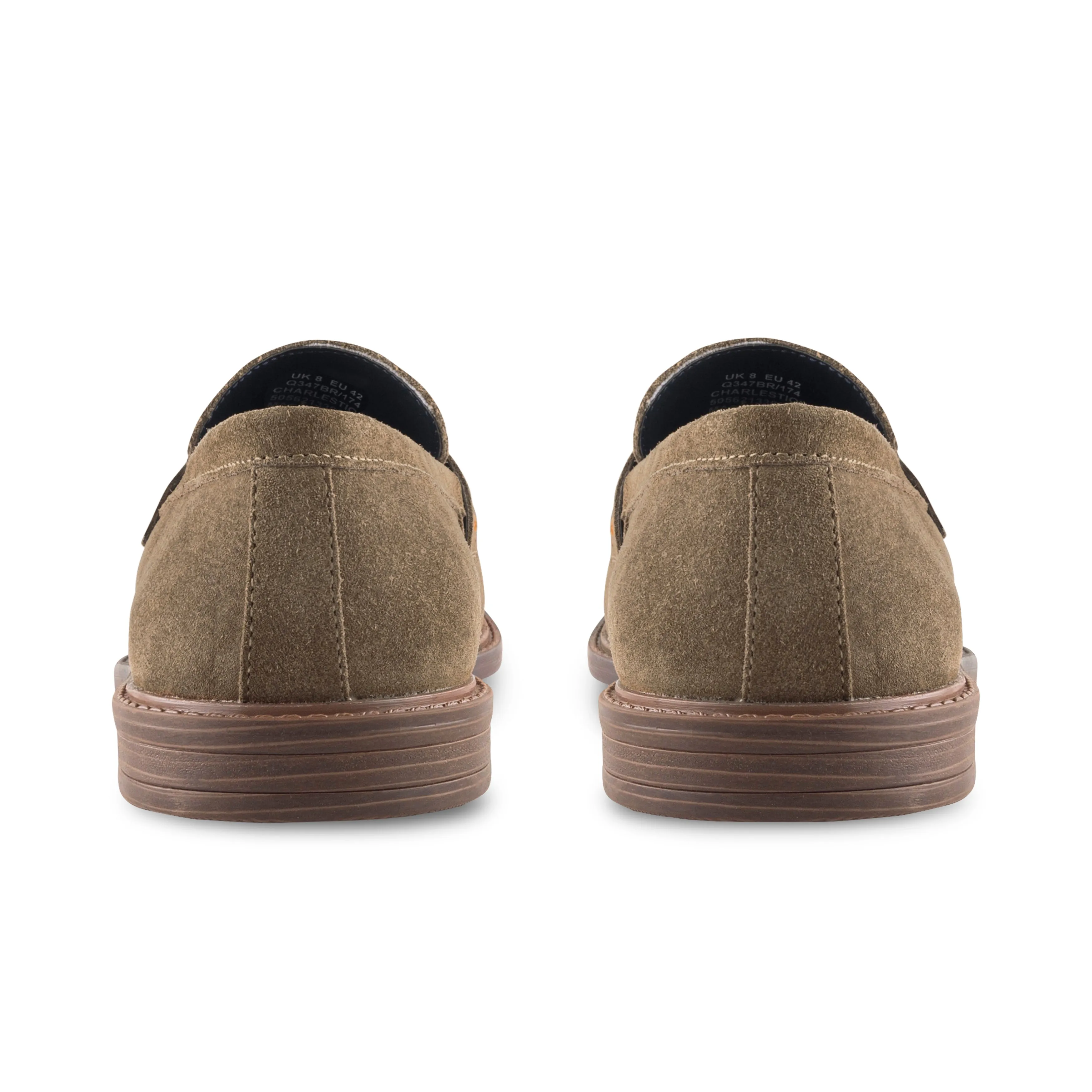 Charleston Suede Leather Tassel Loafer - Butter Brown