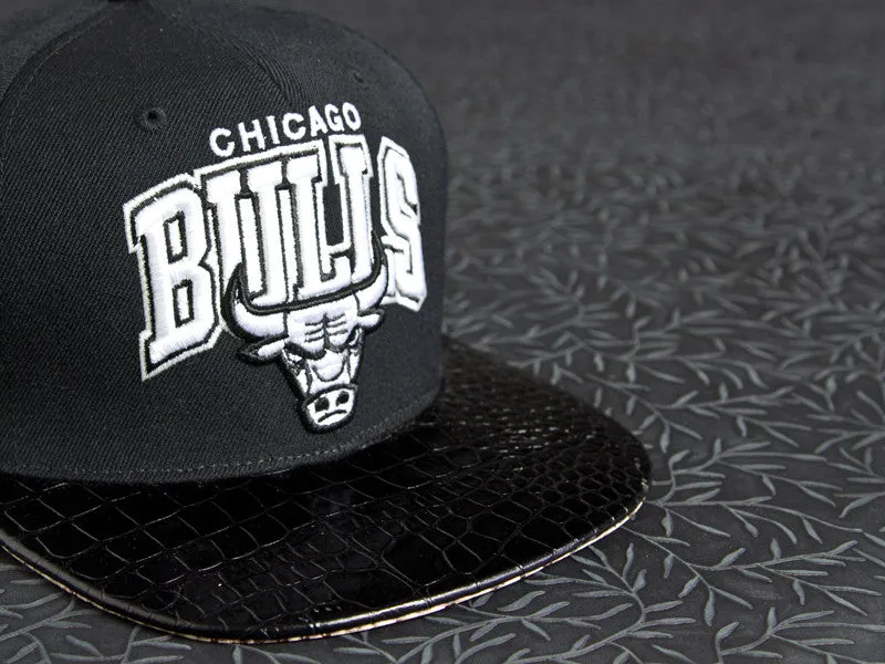 Chicago Bulls Gator / Snakeskin Strapback