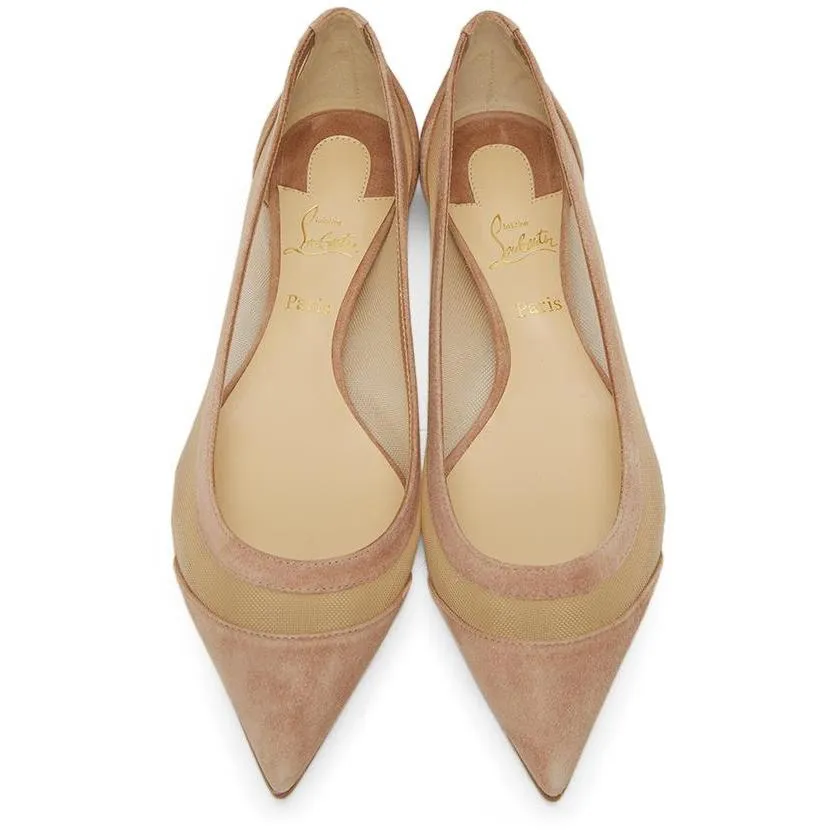 Christian Louboutin Beige Galativi Flats