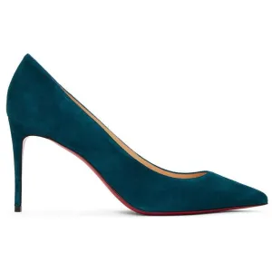 Christian Louboutin Blue Suede Kate 85 Heels