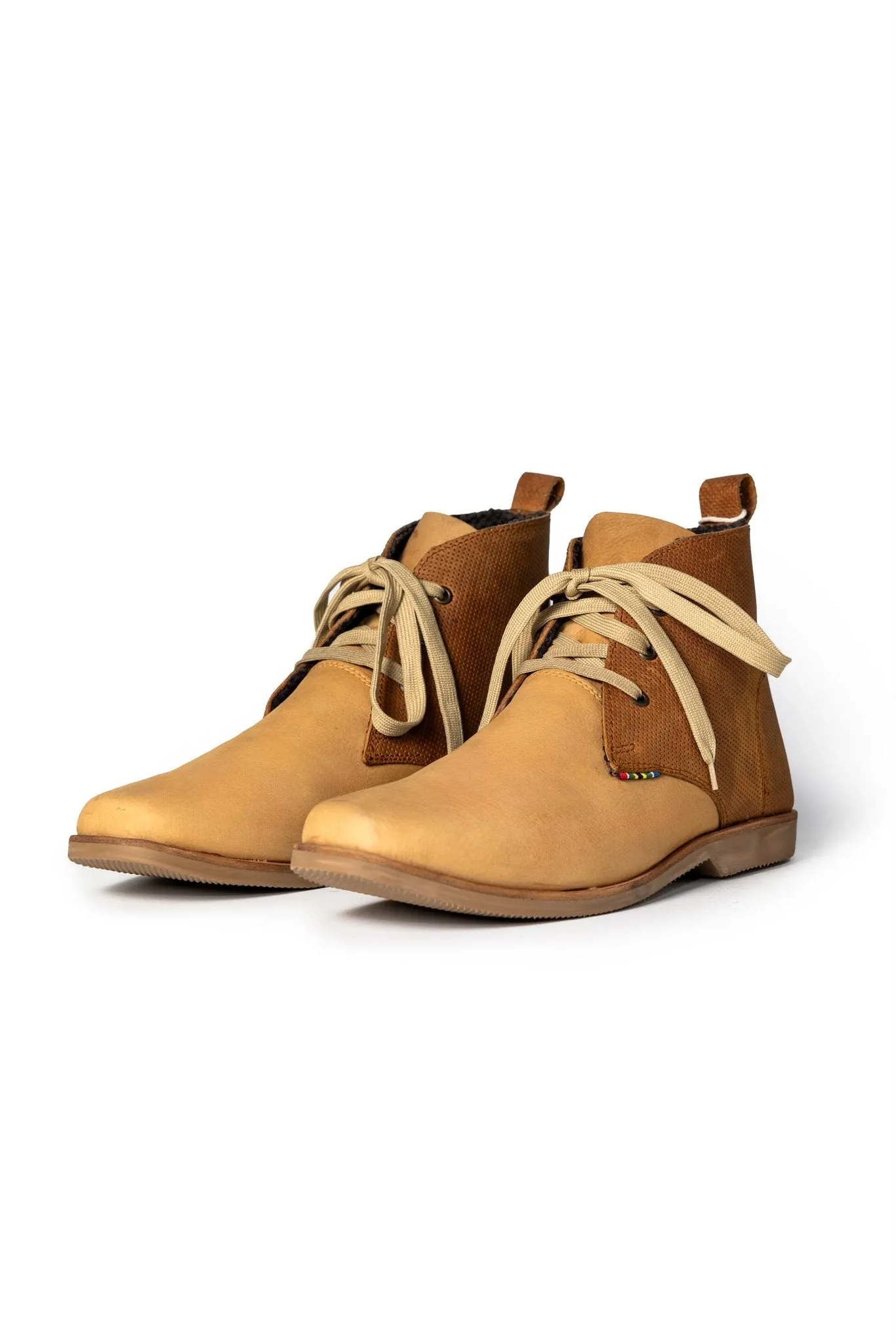 Chukka Two-Tone Leather Boots