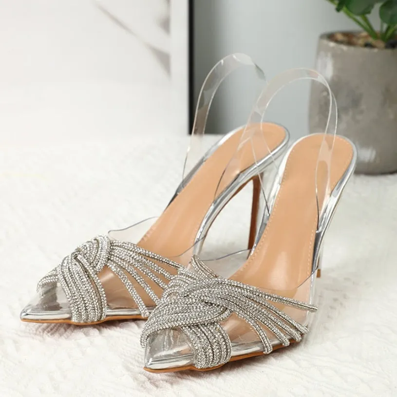 Clarkia Rhinestone Sandals