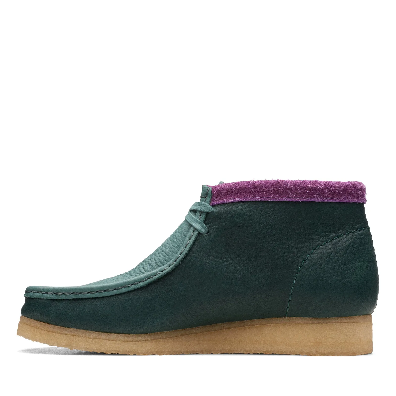 Clarks Originals Wallabee Boot Men's Green Purple Combi Leather 26168831