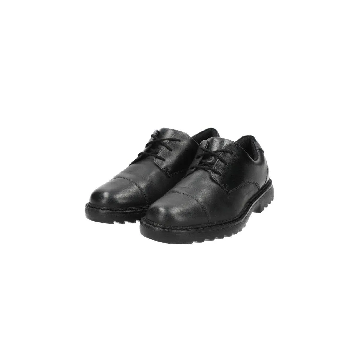Clarks School Lace-Up Shoes Leather Black Colour For Kids