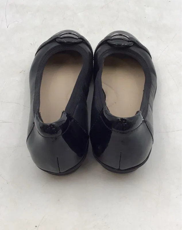 Clarks Women's Black Round Toe Slip-On Ballet Flats - Size 6.5 M