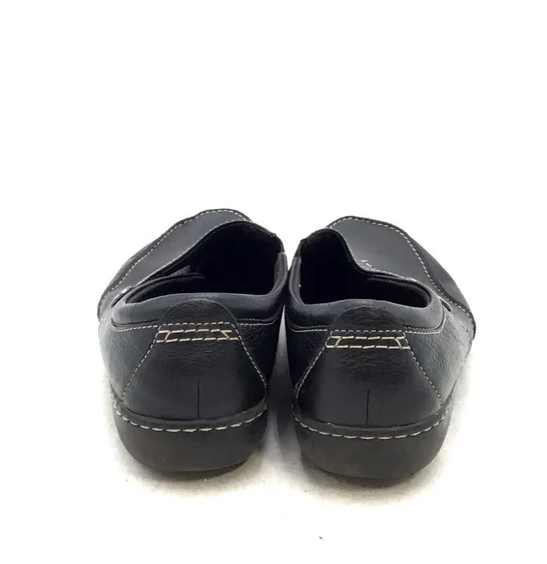 Clarks Women's Channing Ann 22545 Black Loafer Flats - Size 10XW