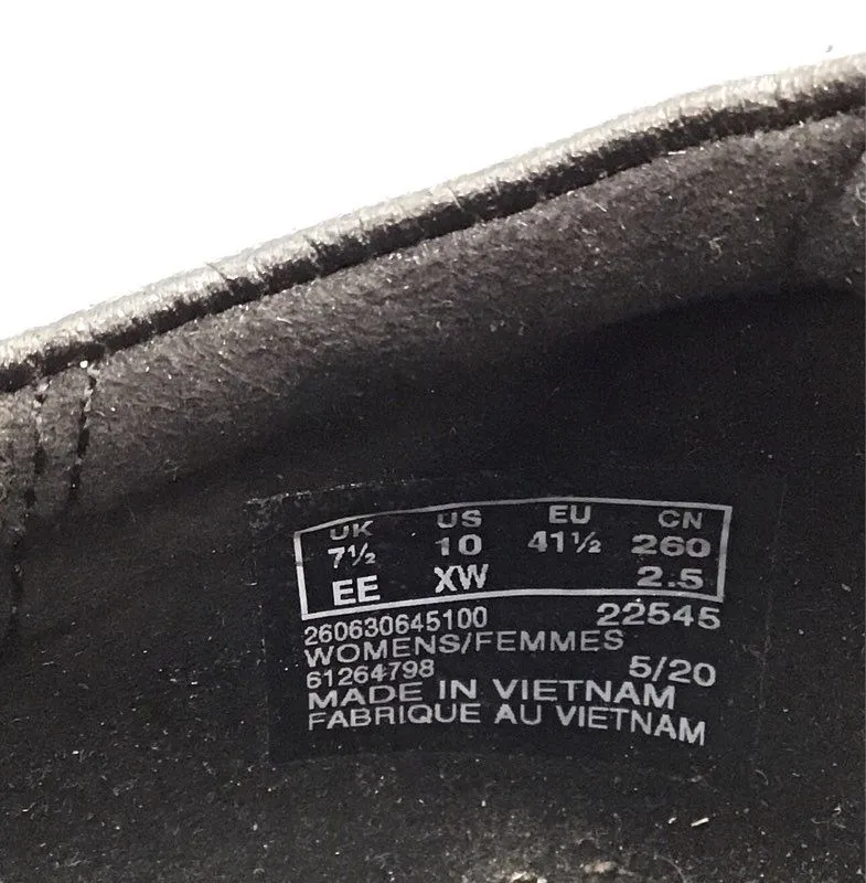 Clarks Women's Channing Ann 22545 Black Loafer Flats - Size 10XW