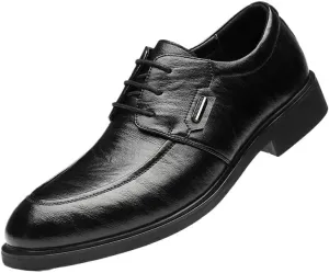 Classic Men's Leather Dress Shoes Casual Business Formal Men Oxford Shoes Lace Up Wedding Derby Shoes