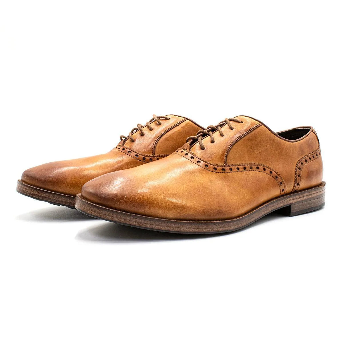 Cole Haan 'Hamilton Grand' Oxford Formal Lace Ups Leather Brown Colour For Men