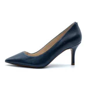 Cole Haan Quincy Pump Kitten Heels Leather Blue Colour For Women
