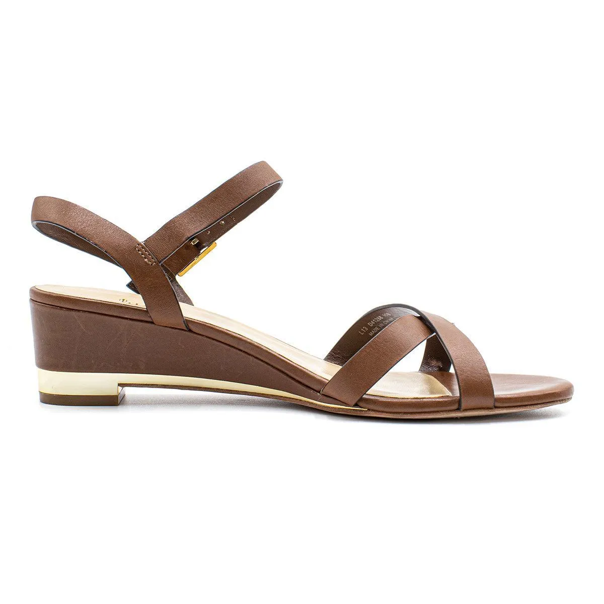 Cole Haan Strap Mid-Heel Sandals Leather Brown Colour For Women