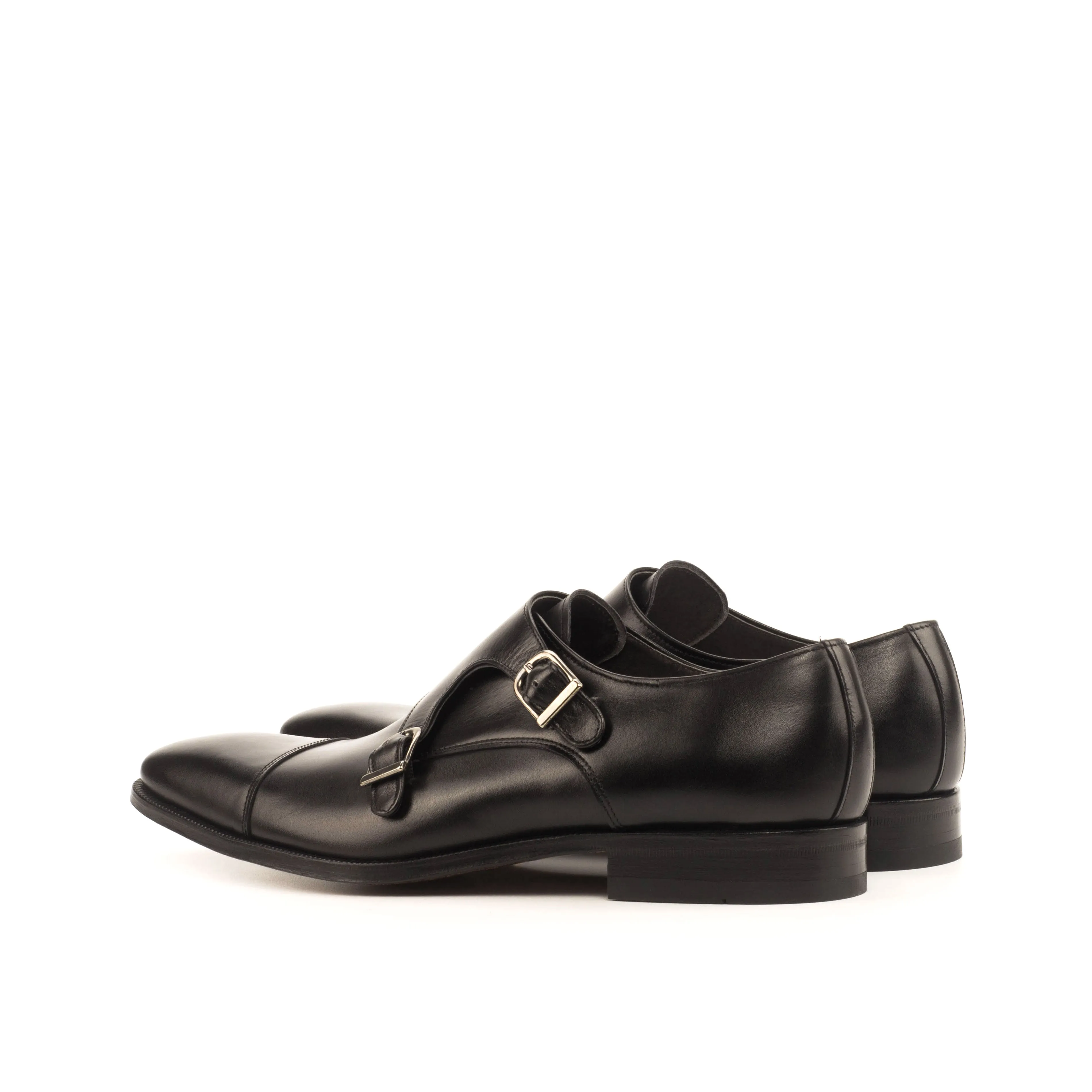 Como Cernobbio Men's Shoes Calf-Skin Leather Double Monk Strap (CM1004)