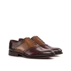 Como Lecco Men's Shoes Calf-Skin Leather Saddle Oxford (CM1009)
