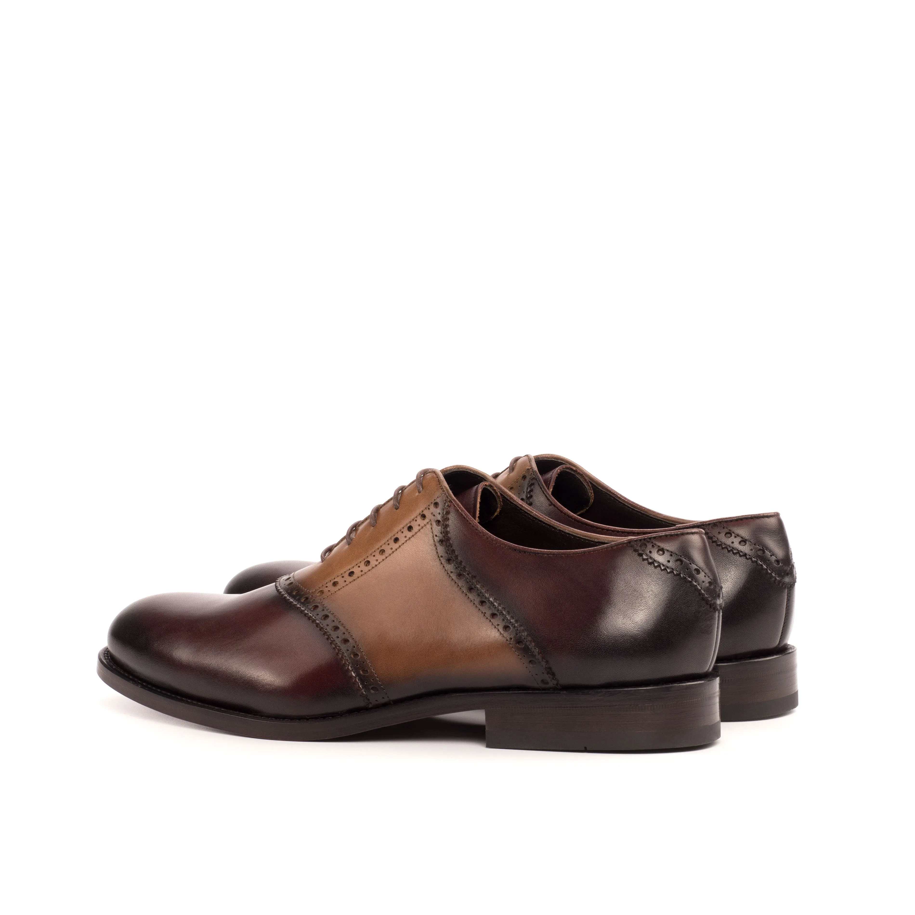 Como Lecco Men's Shoes Calf-Skin Leather Saddle Oxford (CM1009)