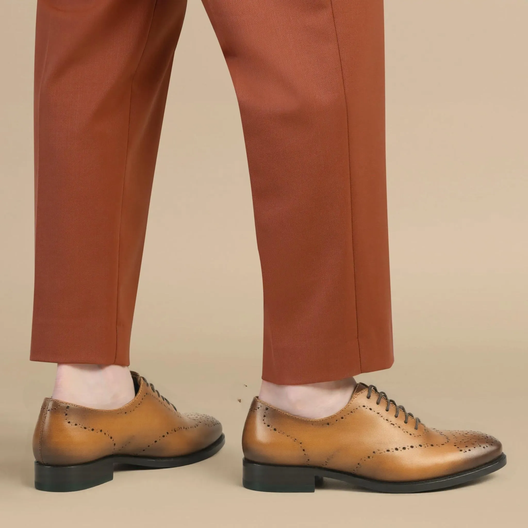 Como Torno Men's Shoes Calf-Skin Leather Whole-Cut Oxford (CM1011)