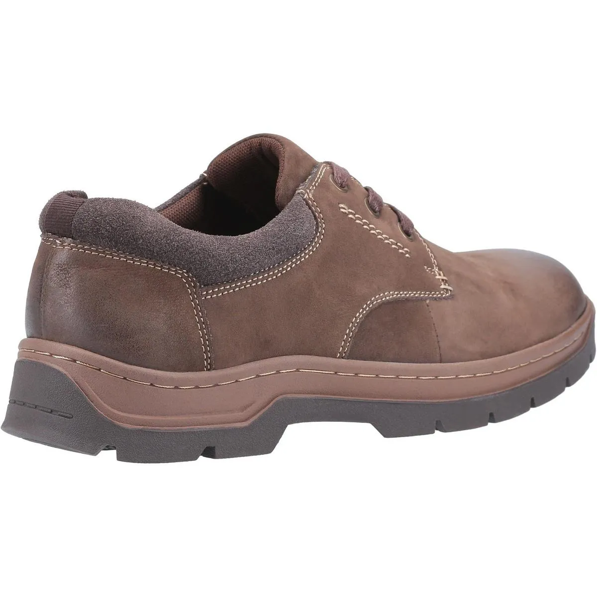 Cotswold Thickwood Burnished Leather Casual Shoe Brown