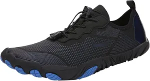 Couple Minimalist Barefoot Shoes, Unisex Water Shoes, Men Women Water Sports Shoes, Beach Sandals, for Gym Swim Snorkeling Surfing Running (Color : Black, Size : 6)