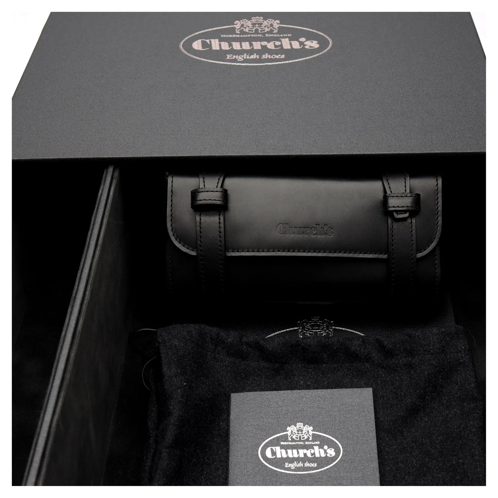 Crown Collection 'Eliot' Black Leather Wholecut Oxford UK 8.5 F