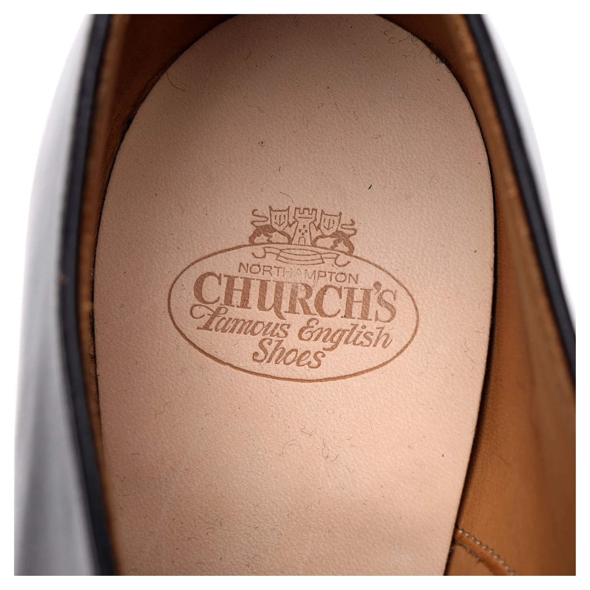 Crown Collection 'Eliot' Black Leather Wholecut Oxford UK 8.5 F