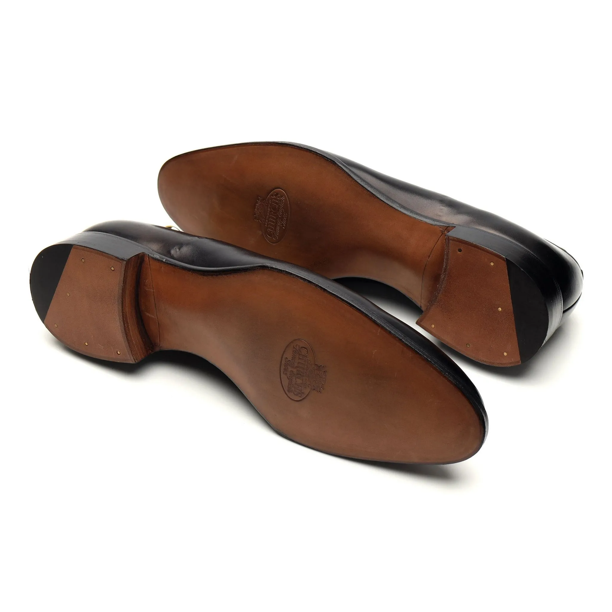Crown Collection 'Eliot' Black Leather Wholecut Oxford UK 8.5 F