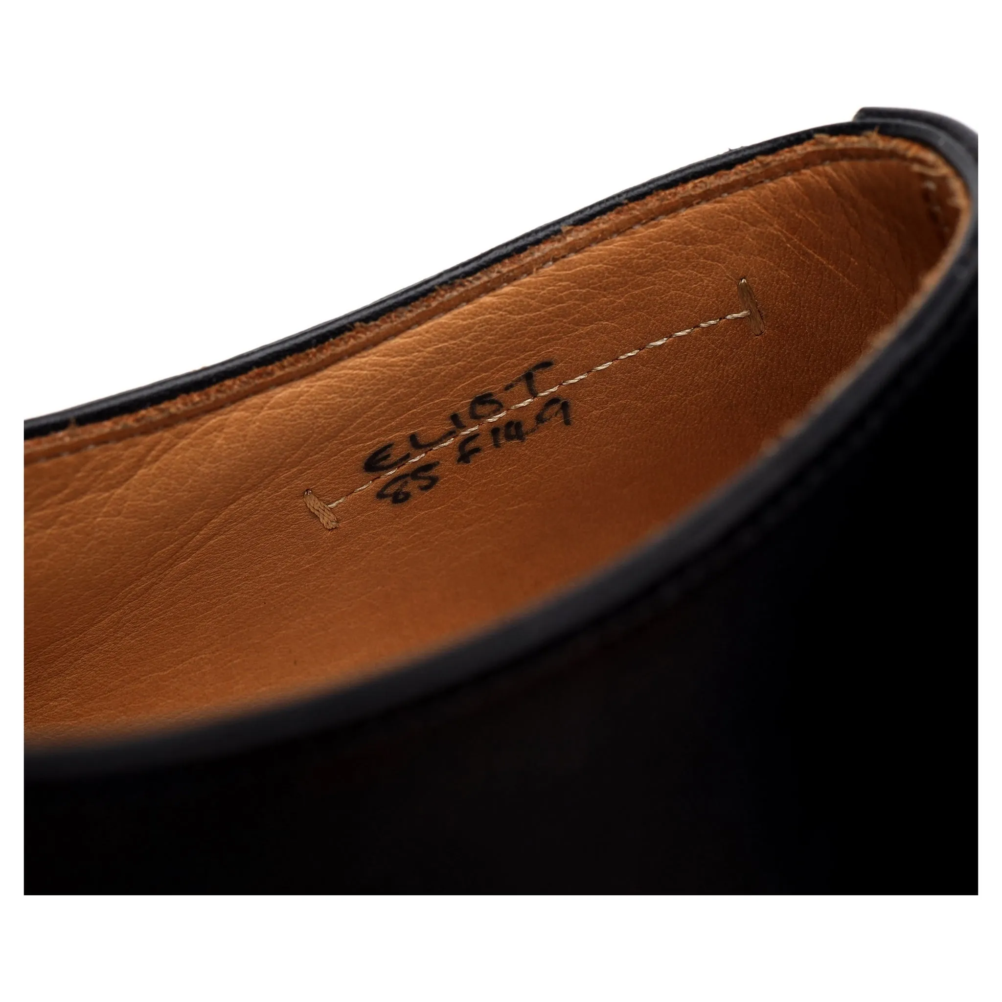 Crown Collection 'Eliot' Black Leather Wholecut Oxford UK 8.5 F