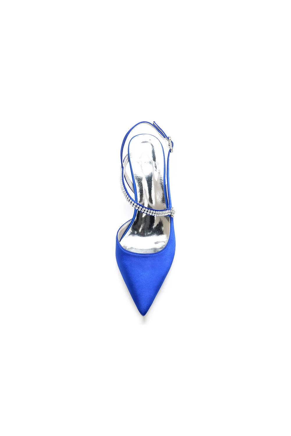 Crystal Strap Pointed Toe Stiletto Heel Shoes